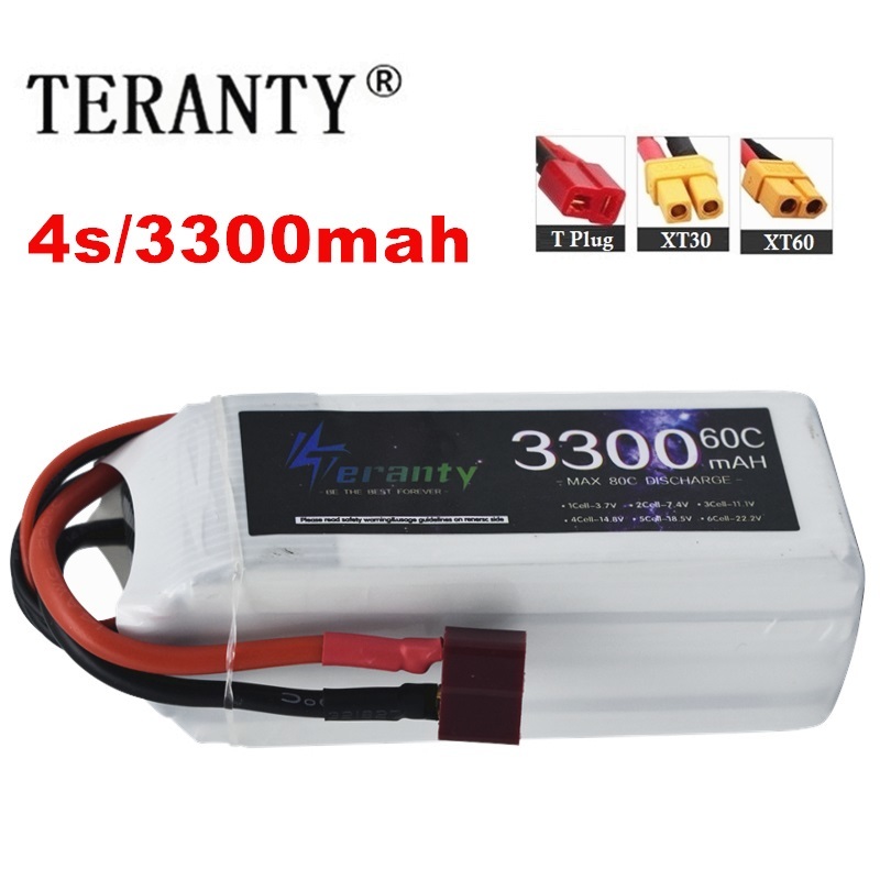 Drone Battery Lipo - Batterie Rechargeable LiPo 4s 3300mAh 60C