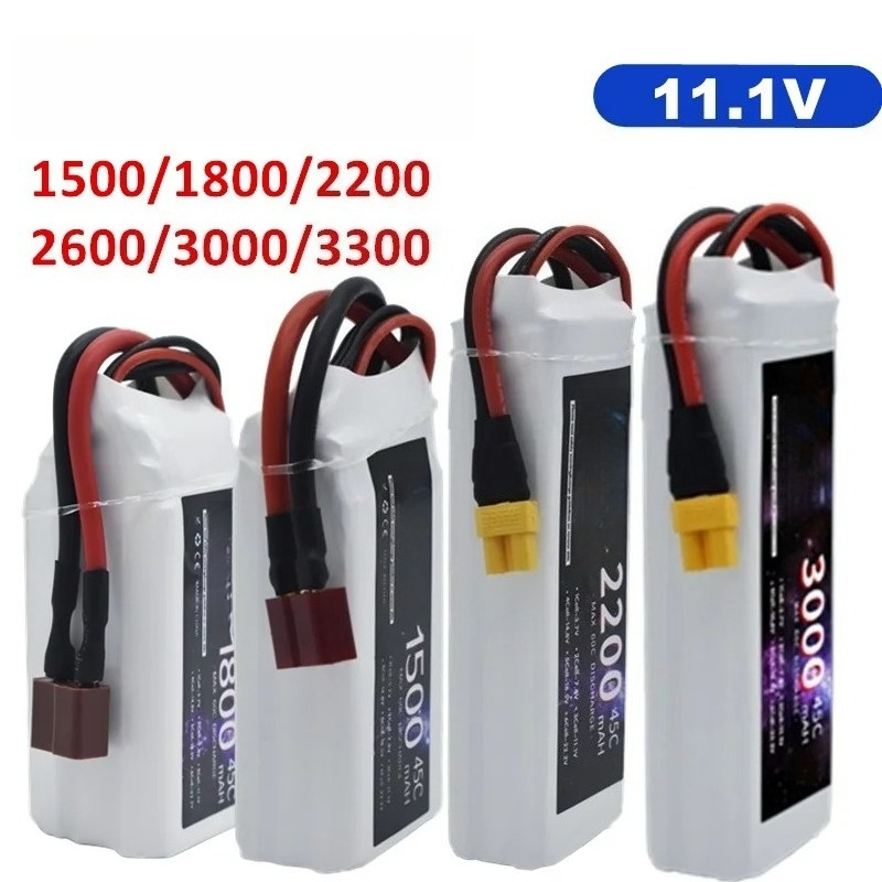 Drone Battery Connector - Batterie LiPo 3S 1500mah 1800mAh 2200mah