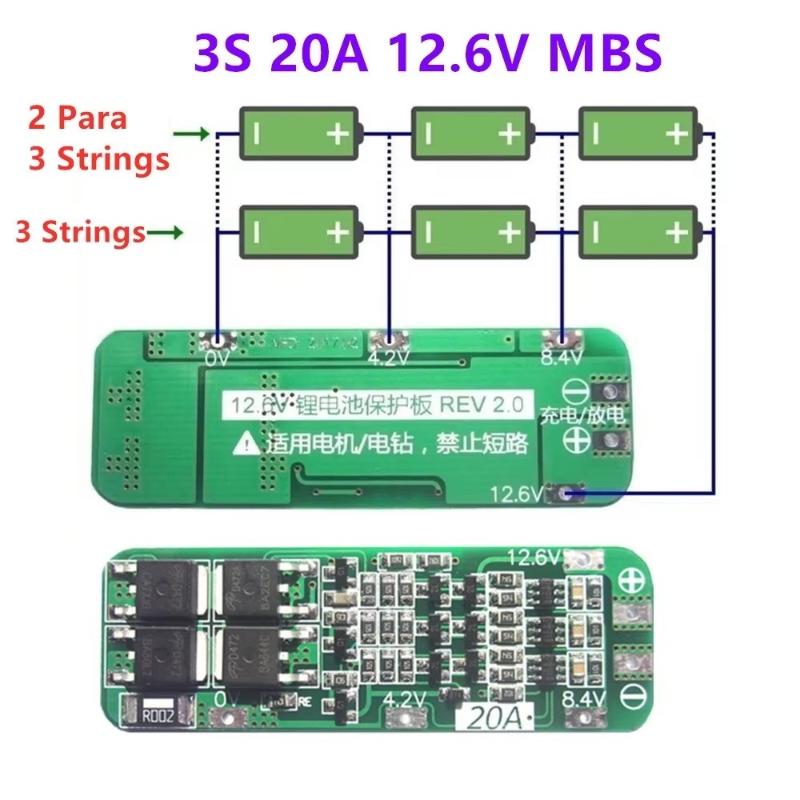 Drone Battery 3S - Carte de protection de charge pour