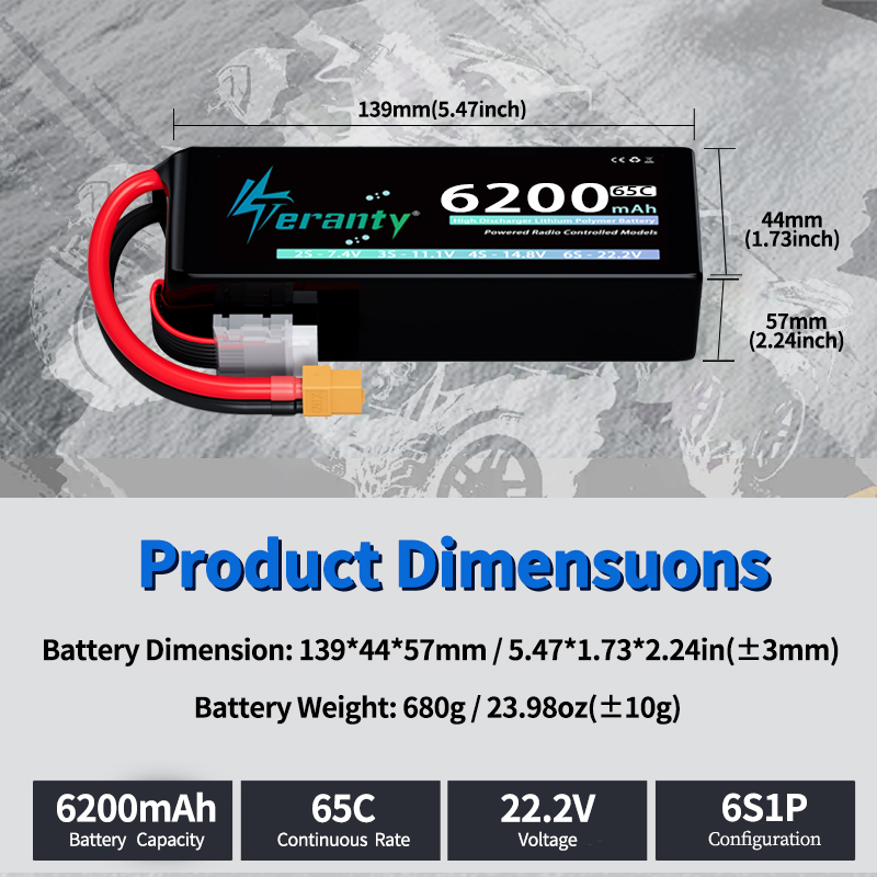 Batterie Lipo TERANTY 6S 6200m - Drone Battery Plate avis et prix