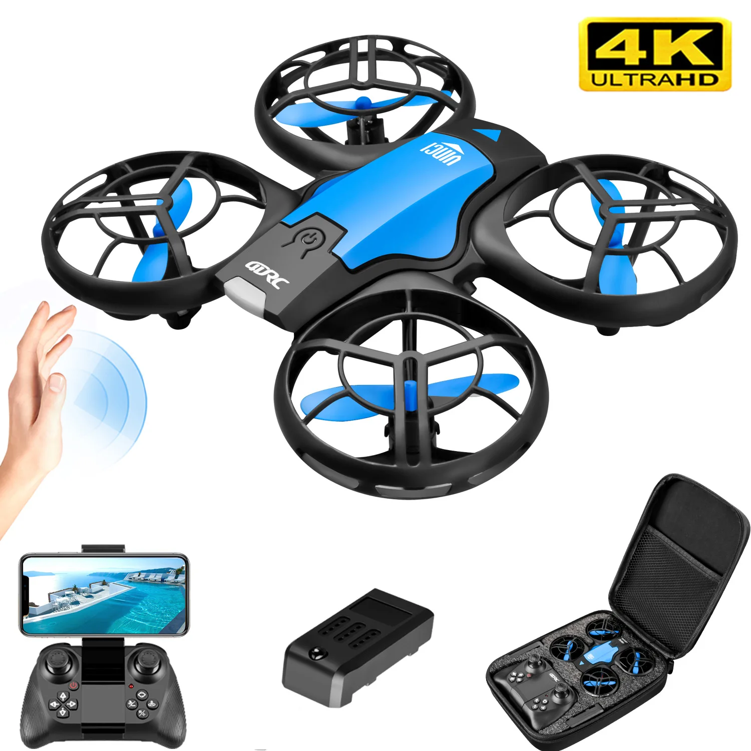 Nouveau mini drone V8 4K profe - Drone Battery Box avis et prix