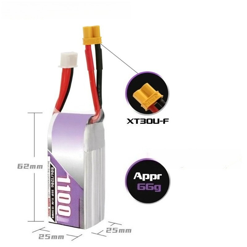 Batterie Lipo 3S 1100mAh 60C/1 - Drone Battery 3S avis et prix