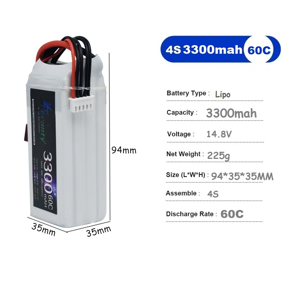 Batterie Rechargeable LiPo 4s  - Drone Battery Lipo avis et prix