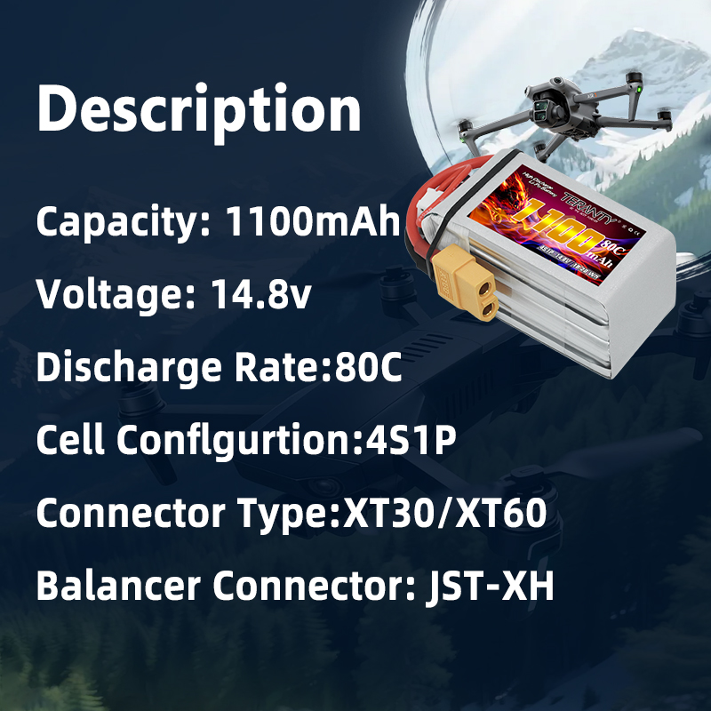 TERANTY – batterie Lipo 4S 110 - Drone Battery Lipo avis et prix